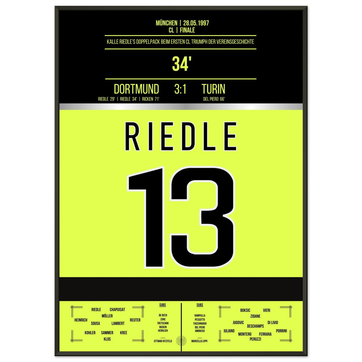 Riedle's double pack in the final 1997
