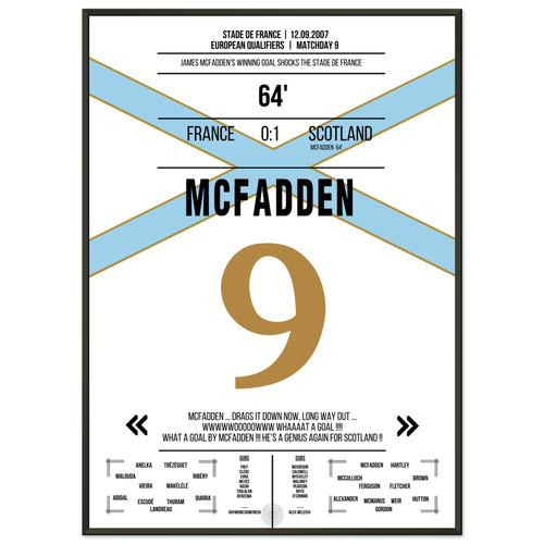 McFadden shoots Scotland to victory at the Stade de France in 2007