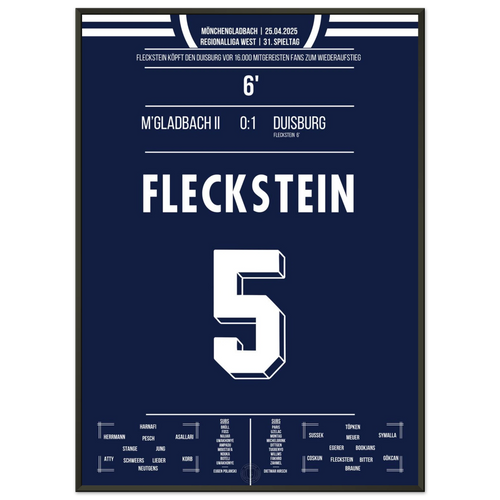Fleckstein heads Duisburg back into the third division in front of 16,000 traveling fans