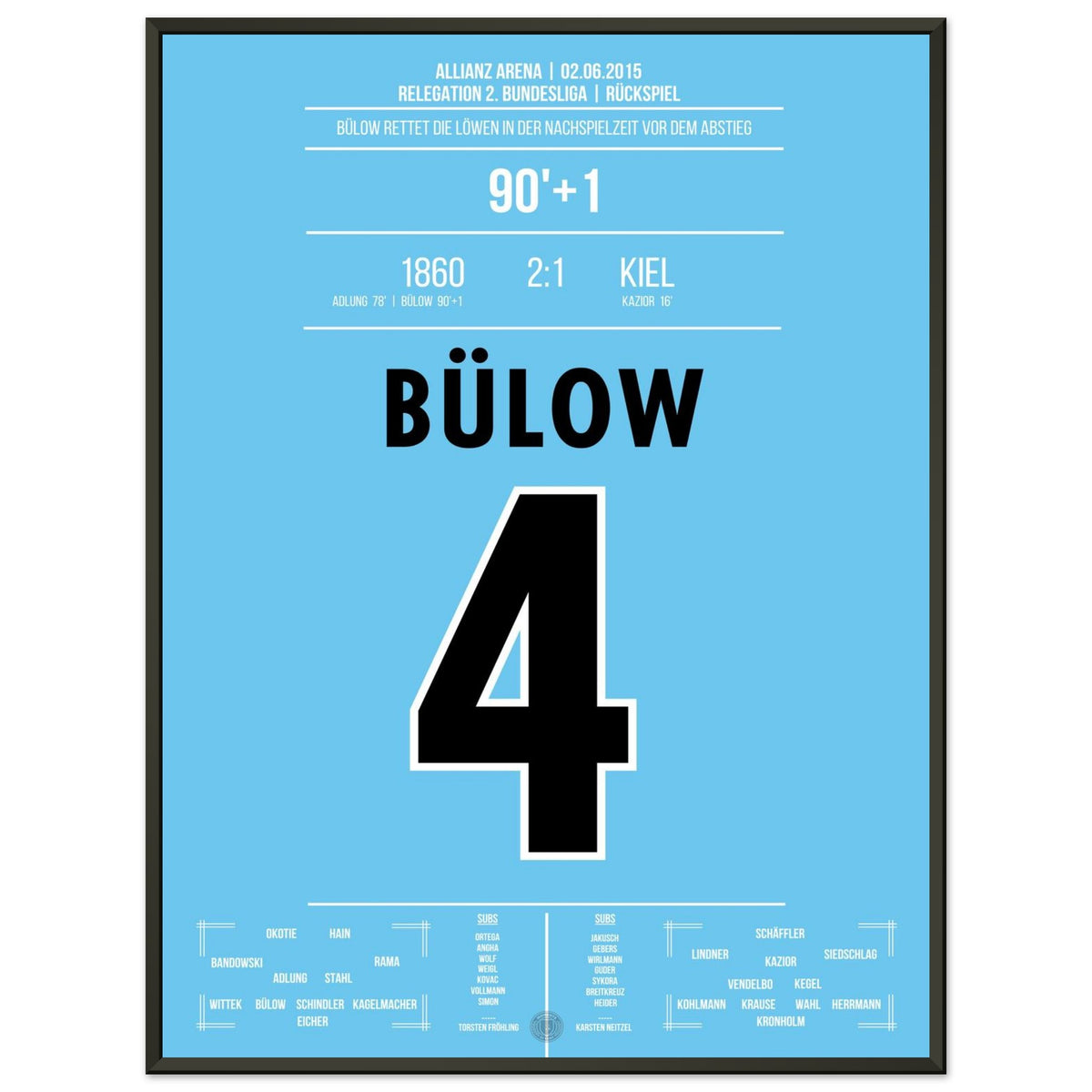 Saved in the nick of time! Bülow secures 1860's league survival