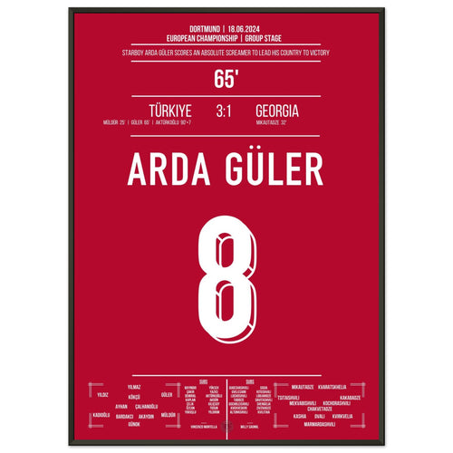 Arda Güler fires his homeland to victory over Georgia with a dream goal