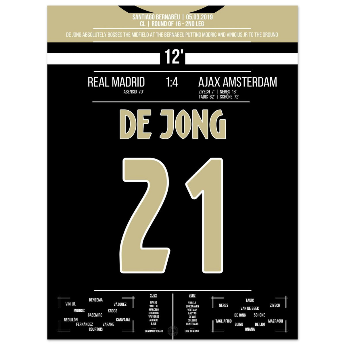 De Jong's magical performance in the round of 16 against Real