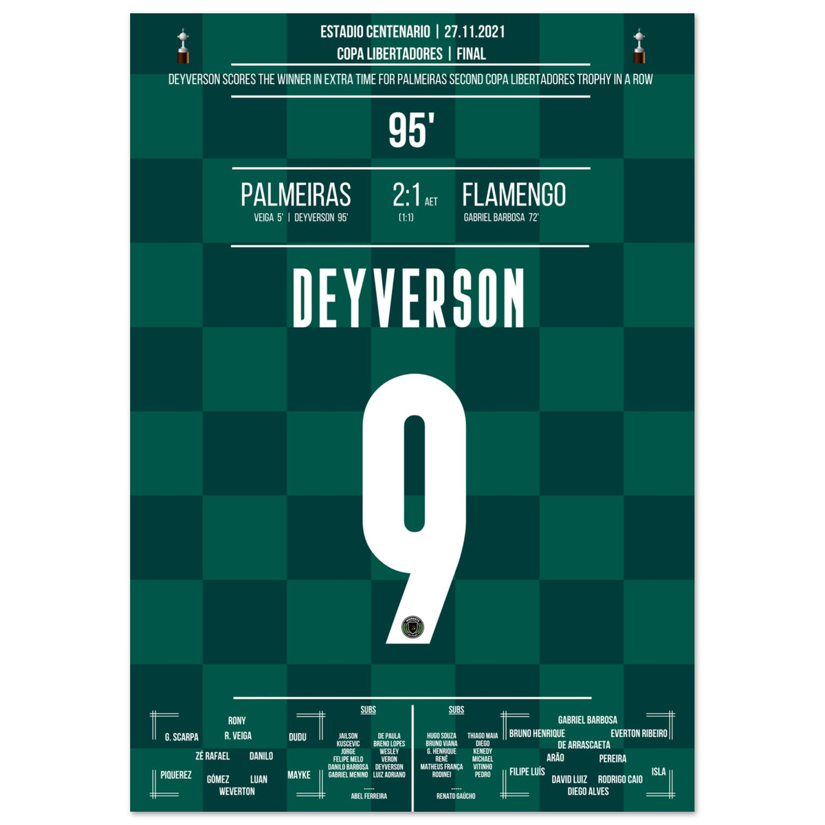 Deyverson the match winner in Palmeiras' second consecutive Copa Libertadores triumph.