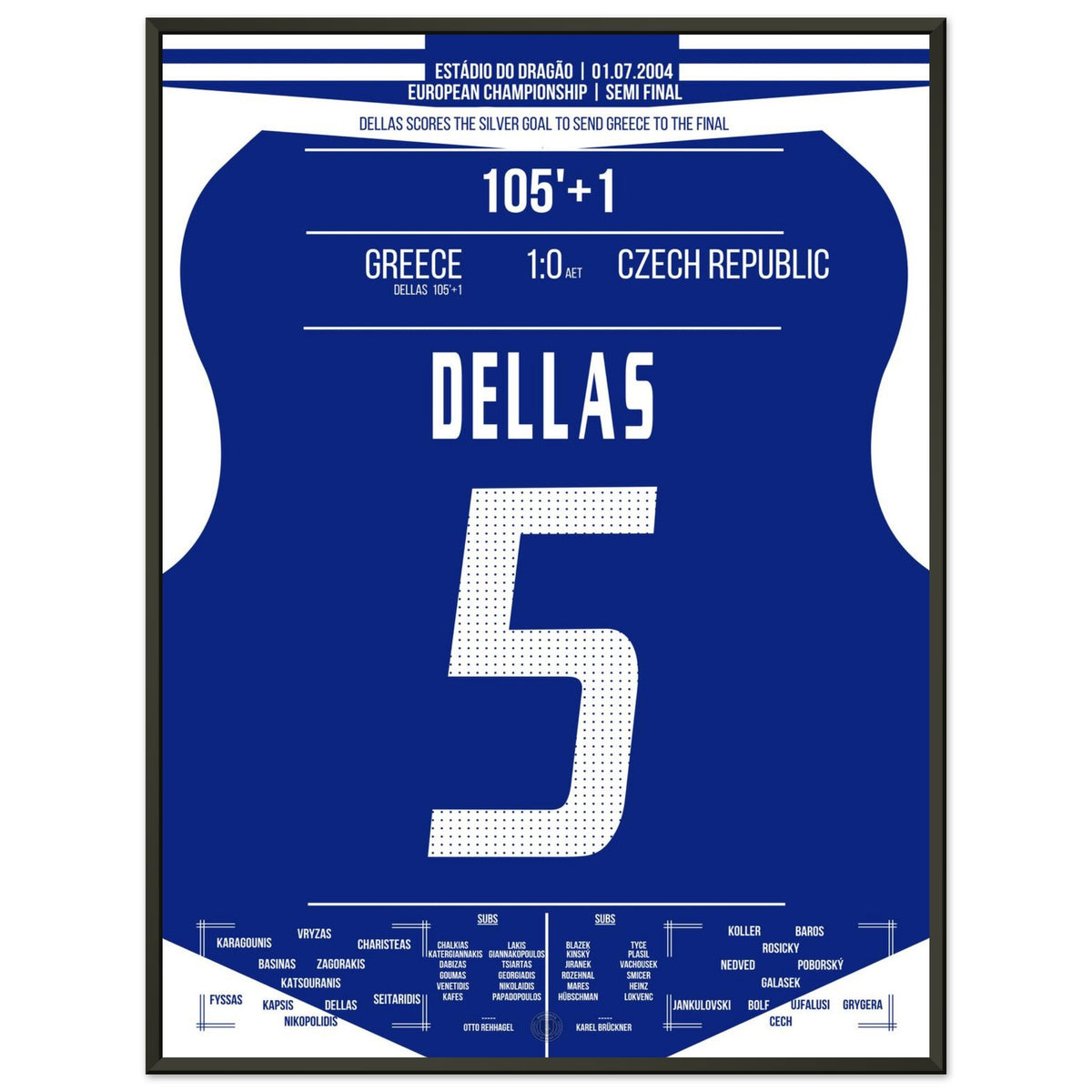 Silver goal from Dellas takes Greece to the 2004 final