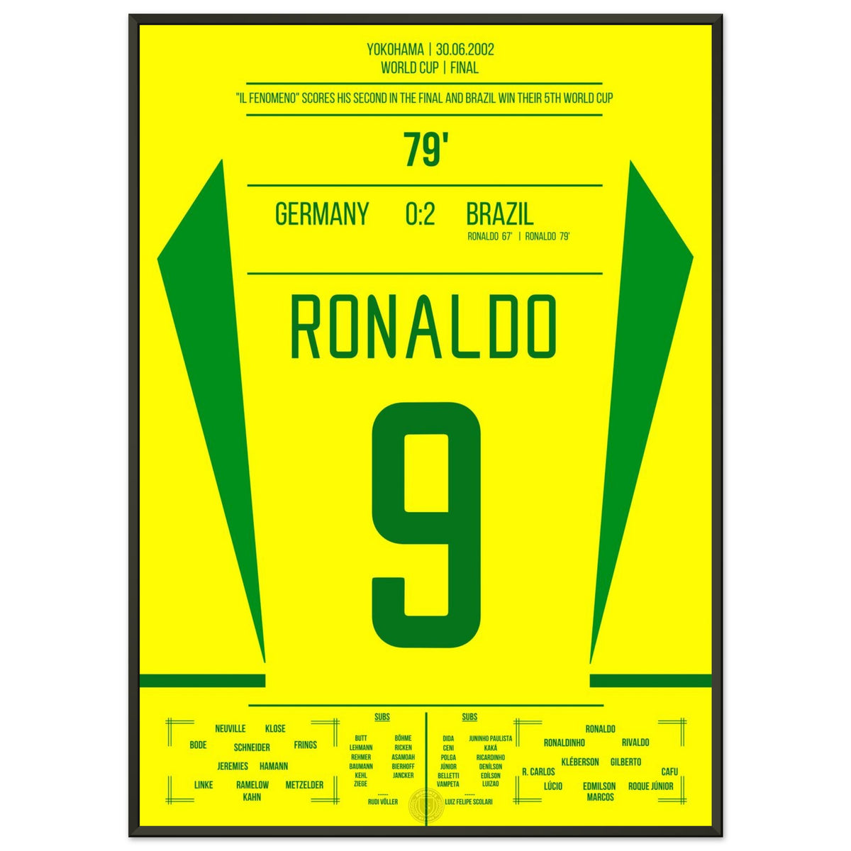 Ronaldo Il Fenomeno double pack for Brazil World Cup Final 2002 against Germany