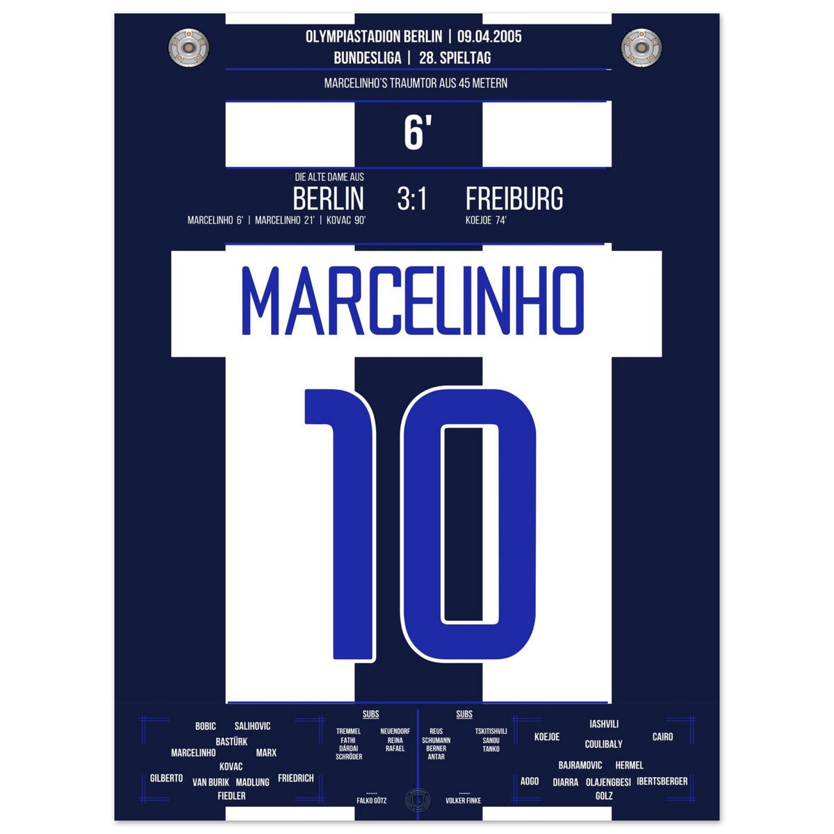 Marcelinho's dream goal from 45 meters against Freiburg