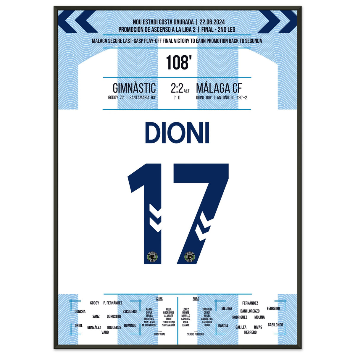 Dioni initiates the turn against Gimnastic