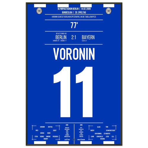Voronin's goal for the top of the table against Bayern 2009