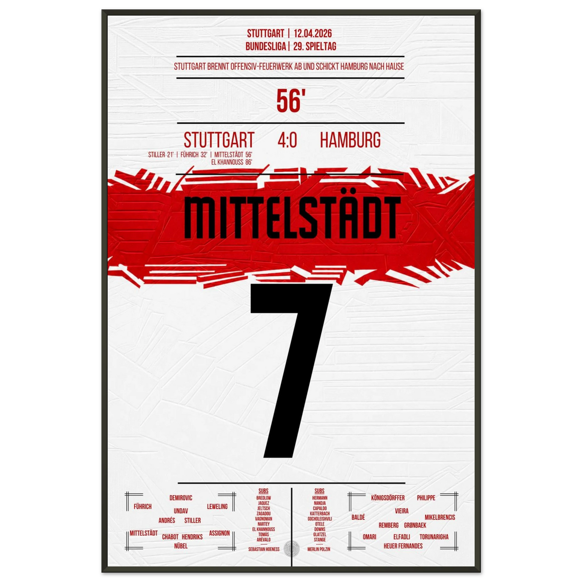 Mittelstädt's goal during Stuttgart's show of force against Hamburg