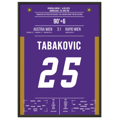 Hat-trick by Tabakovic in the 340th Vienna Derby