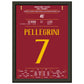 Pellegrini's Hackentor im Derby Sieg gegen Lazio in 2018 A4-21x29.7-cm-8x12-Schwarzer-Aluminiumrahmen